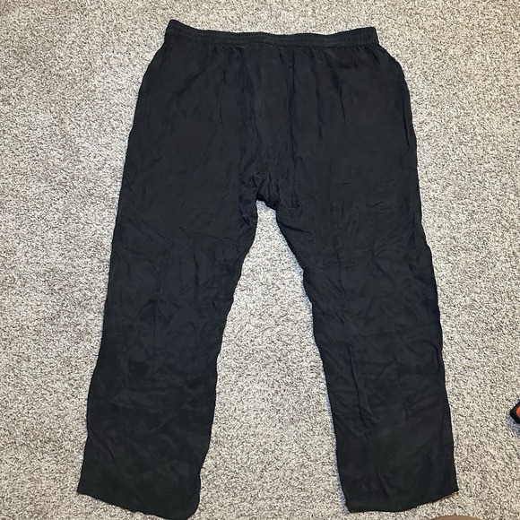 Johnny Was Peter And Greta Pants New . Boho Straight Leg Pants. Size1X Black - Picture 1 of 10